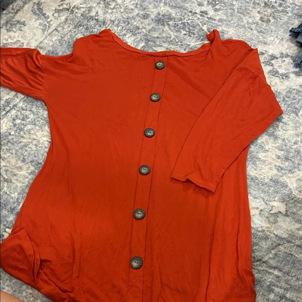Emerald Rust Button-Down Shirt
